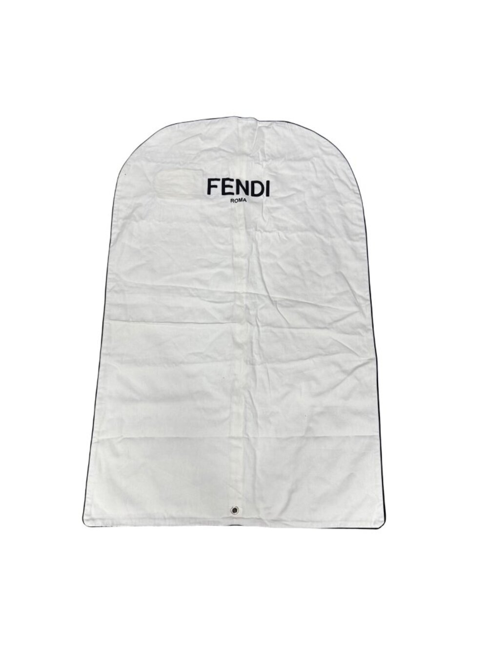 Fendi Roma Cream Garment Bag Travel Storage Suit Dress Authentic Zipper 41"x26"